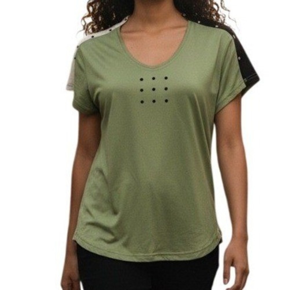 JAMIE SADOCK Avocado‎ Green Studded Cap Sleeve Top NWT $55 Size Small